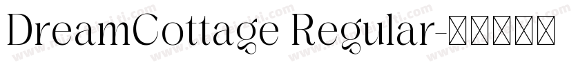 DreamCottage Regular字体转换